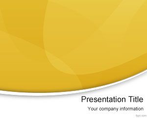 Yellow Modern PowerPoint Template PPT Template