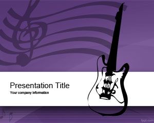 Plantilla PowerPoint de Equipo de Música