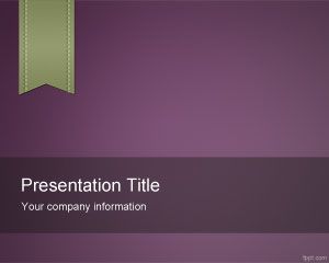 Violet e-Learning PowerPoint Template PPT Template