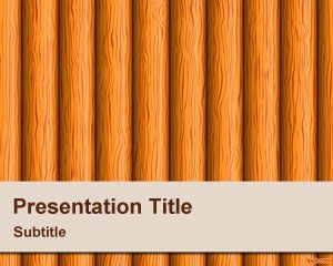 Wood Stems PowerPoint Template