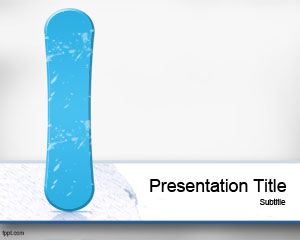 Snowboard PowerPoint Template PPT Template