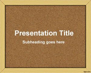 Plantilla PowerPoint de Tablón de Anuncios