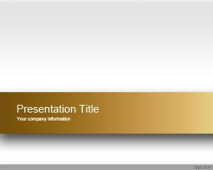 Plantilla PowerPoint Atractiva de color Dorado PPT Template