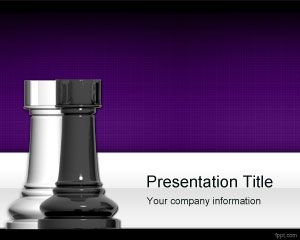 Plantilla PowerPoint con Torres de Ajedrez PPT Template