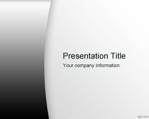 Professional Black and White PowerPoint Template PPT Template