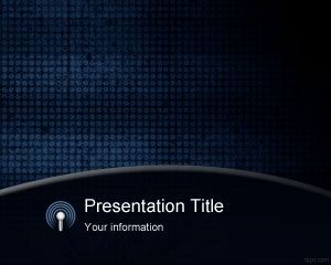 Blue Grunge PowerPoint Template PPT Template