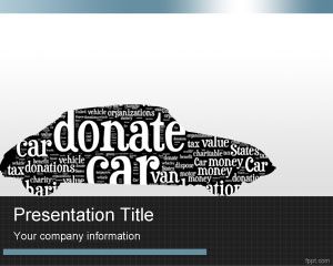 Donate Car PowerPoint Template
