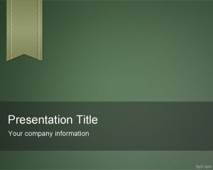 Green e-Learning PowerPoint Template