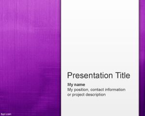 Plantilla PowerPoint Simple de color Violeta