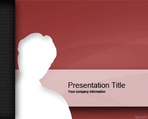 Plantilla PowerPoint roja de espionaje PPT Template