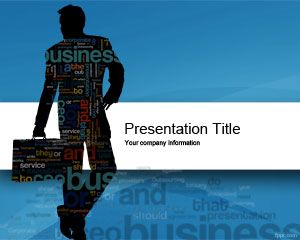 Plantilla PowerPoint de Hombre de Negocios