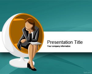 Executive Woman  Scholarship PowerPoint Template