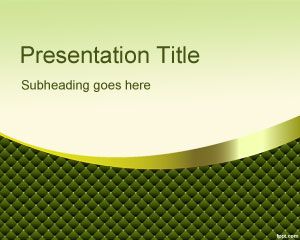 Green Kinky PowerPoint Template PPT Template