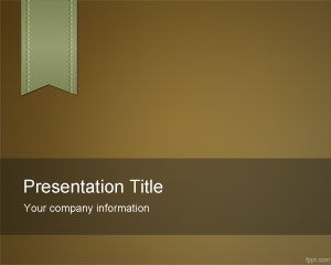 Brown e-Learning PowerPoint Template PPT Template