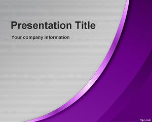 Violet Sublime PowerPoint Template PPT Template