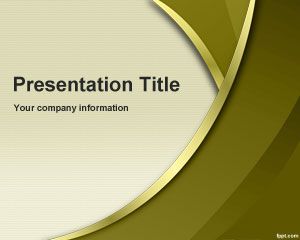 Gold Sublime PowerPoint Template