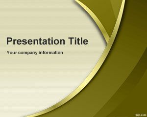 Plantilla PowerPoint Dorada PPT Template