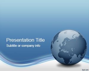 Globe Tech PowerPoint Template PPT Template