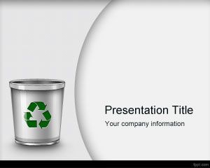 Plantilla PowerPoint de Gestión de Residuos PPT Template