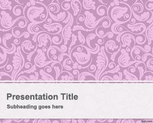 Plantilla PowerPoint Añeja color rosado