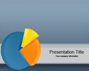 Plantilla Powerpoint con gráfico 3D