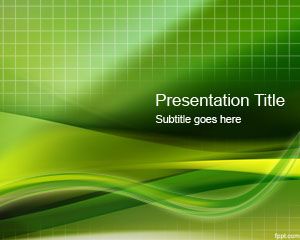 Green Grid PowerPoint Template PPT Template