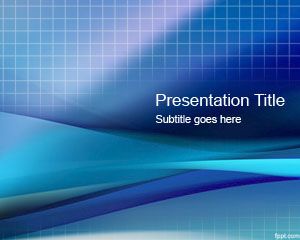 Plantilla PowerPoint con Grilla Azul PPT Template