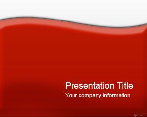 Glossy Red PowerPoint Template PPT Template