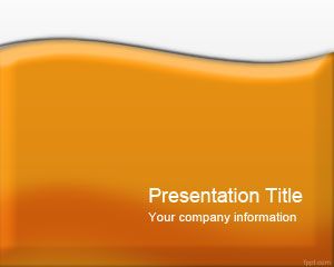 Plantilla PowerPoint Naranja con Lustre Gratis para Descargar