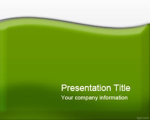 Glossy Green PowerPoint Template