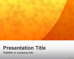 Plantilla PowerPoint de Negocios color Naranja PPT Template