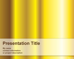 Plantilla PowerPoint color Oro PPT Template