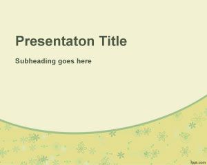 Plantilla PowerPoint con Flores Amarillas