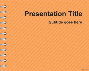 Plantilla PowerPoint Naranja de Tareas escolares
