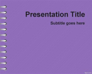 Plantilla PowerPoint Violeta de Tareas escolares