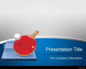 Plantilla PowerPoint de Tenis de Mesa PPT Template