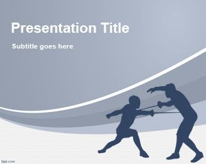 Plantilla PowerPoint de Esgrima PPT Template