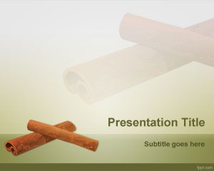 Plantilla PowerPoint de Canela PPT Template