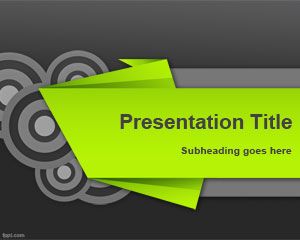 Plantilla PowerPoint de Kirigami