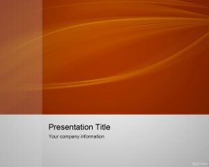 Capture leads powerpoint template for marketing presentations with an orange background slide