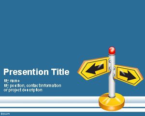 Follow Direction PowerPoint Template Follow Direction business