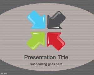 Free Big Arrows PowerPoint Template Pointing to the Center