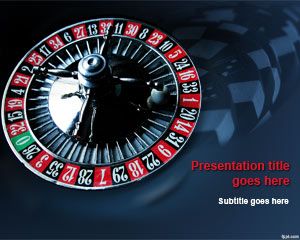 Free Casino Roulette PowerPoint Template