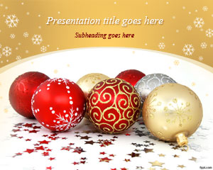 Christmas Balls PowerPoint Ttemplate