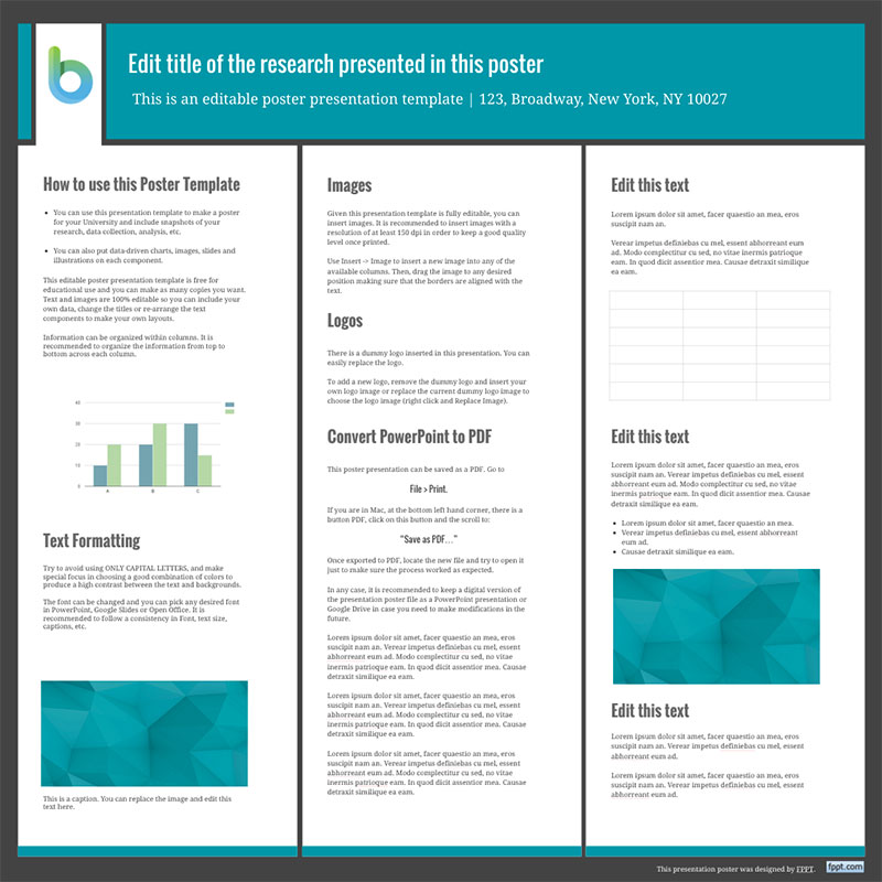 poster presentation template 42x42 free powerpoint templates power point poster presentations