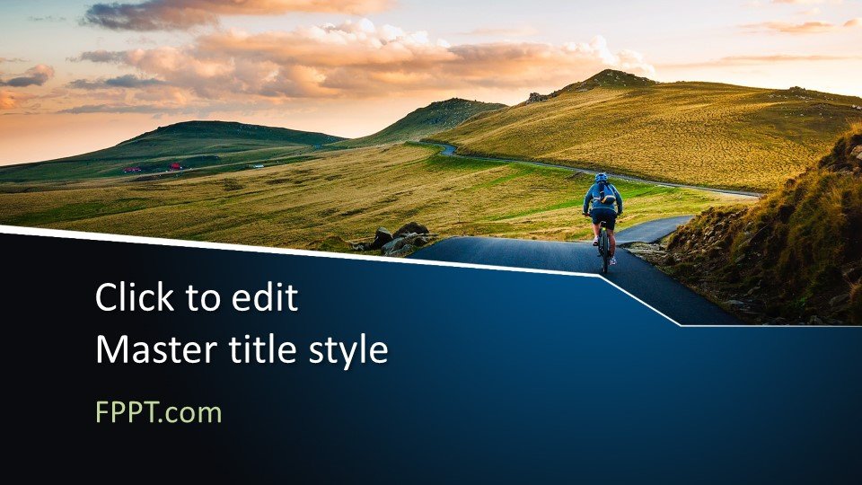 free outdoor cycling powerpoint template free powerpoint ppt games template