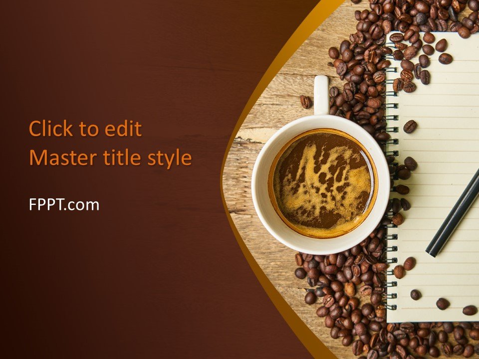 free-coffee-beans-with-notepad-powerpoint-template-free-powerpoint-templates
