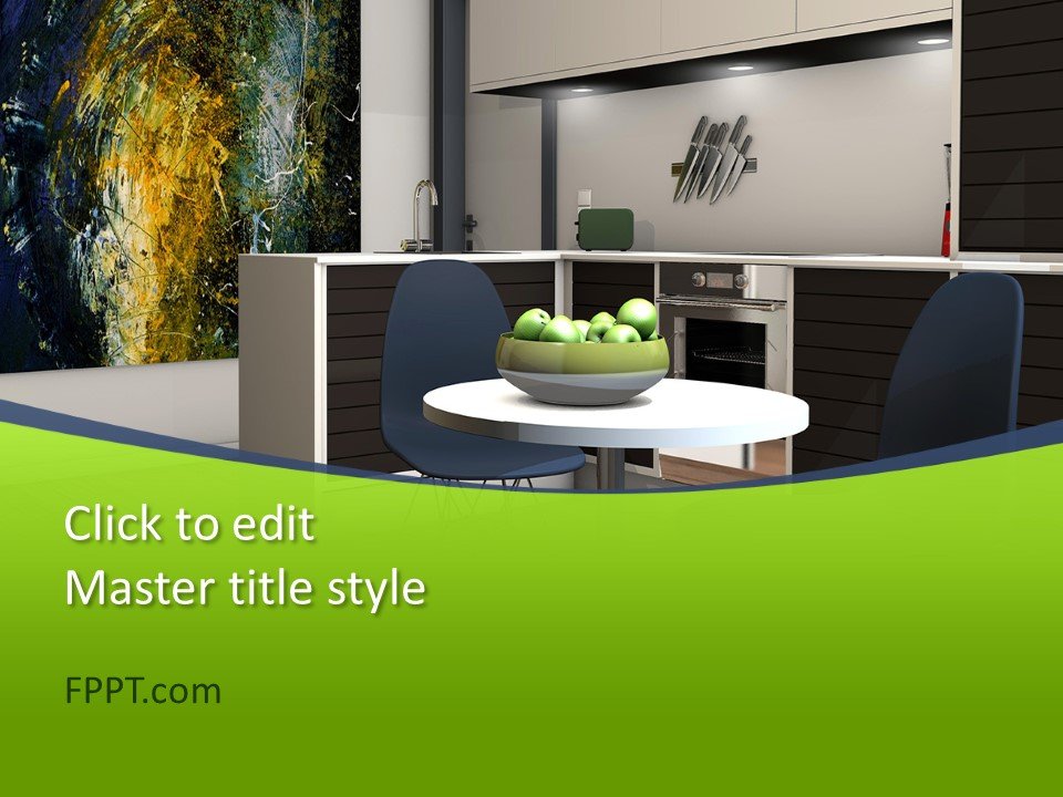 Free interior design powerpoint template - free powerpoint templates