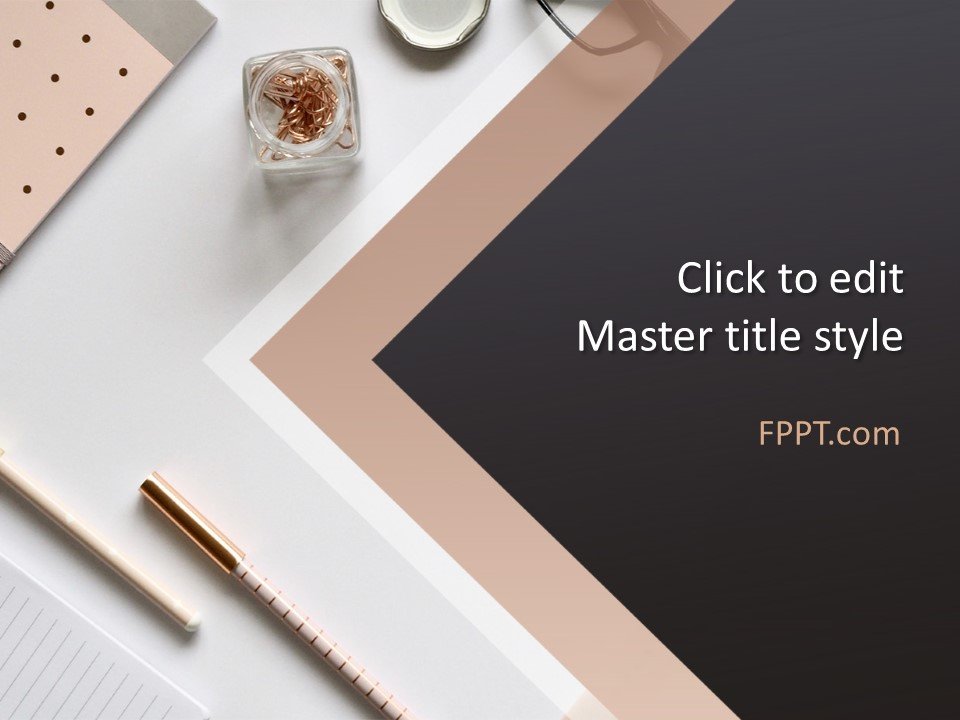 free-elegant-desk-powerpoint-template-free-powerpoint-templates