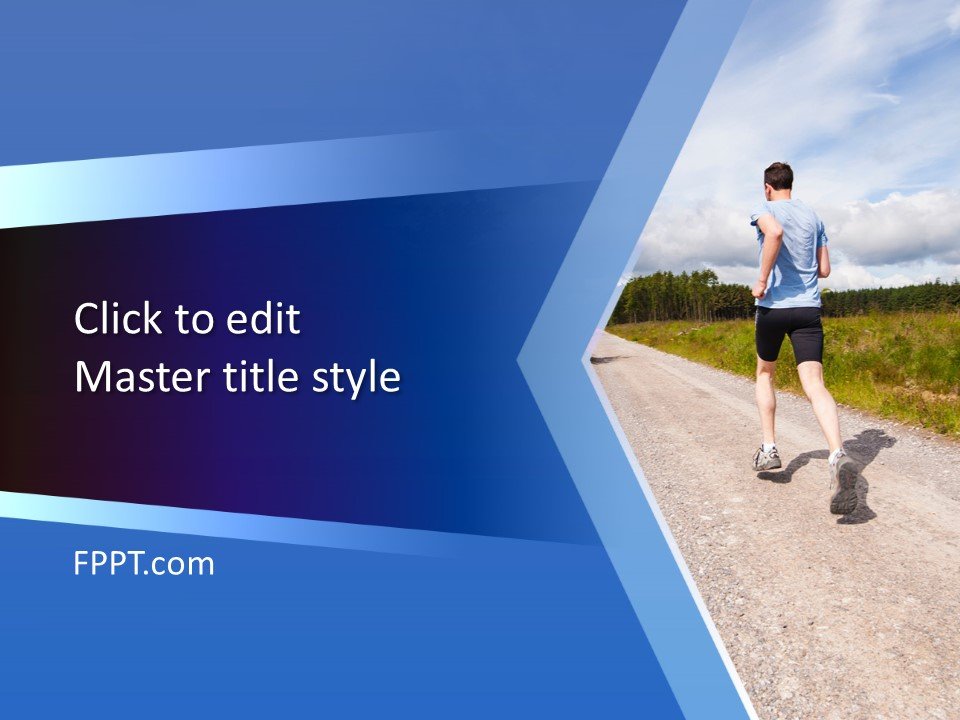 Free Long Distance Runner PowerPoint Template - Free PowerPoint Templates free-long-distance-runner-powerpoint-template-free-powerpoint-templates